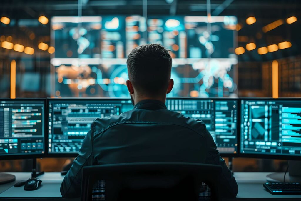 cybersecurity expert conducting penetration testing